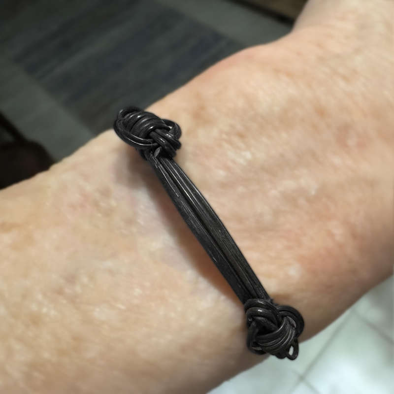 UNUSUAL 1960'S VINTAGE ELEPHANT HAIR BRACELET FROM GHANA