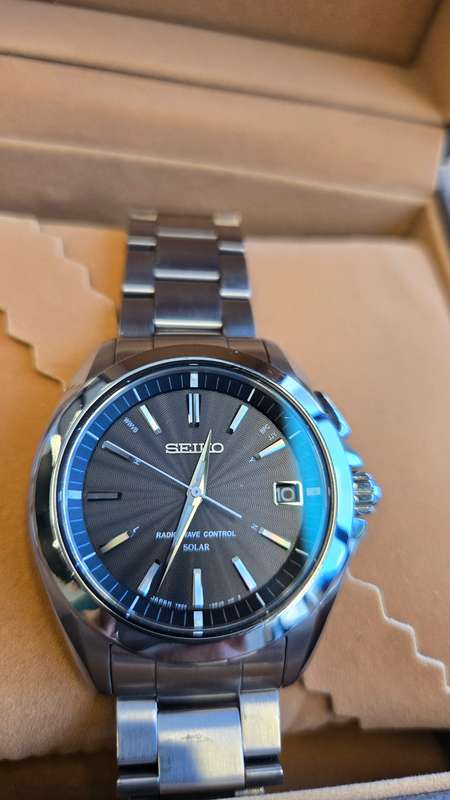 Seiko Brightz (SAGZ077) Solar Radio Wave Control Men's Watch (Imported from Japan)