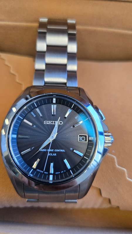 Seiko Brightz (SAGZ077) Solar Radio Wave Control Men's Watch (Imported from Japan)
