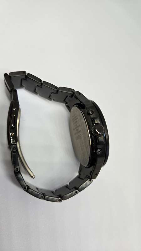 Mens Black Seiko Titanium Solar Watch (Japanese Import)