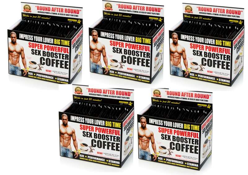 Bulk Wholesalers Offer - 100 Units  - Super Powerful Coffee for Men - 20 Sachets per Box X 5