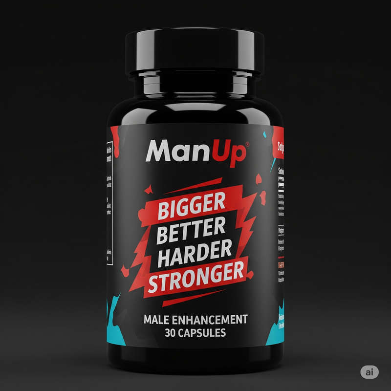 Man Up Male Enhancement Capsules  Harder, Bigger, Stronger Erections | Boost Size, Libido & Stamina