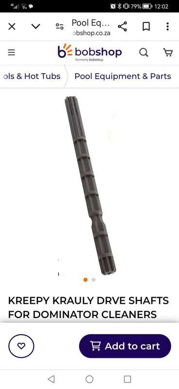 KREEPY KRAULY DRIVE SHAFTS FOR PENTAIR/DOMINATOR POOL CLEANERS