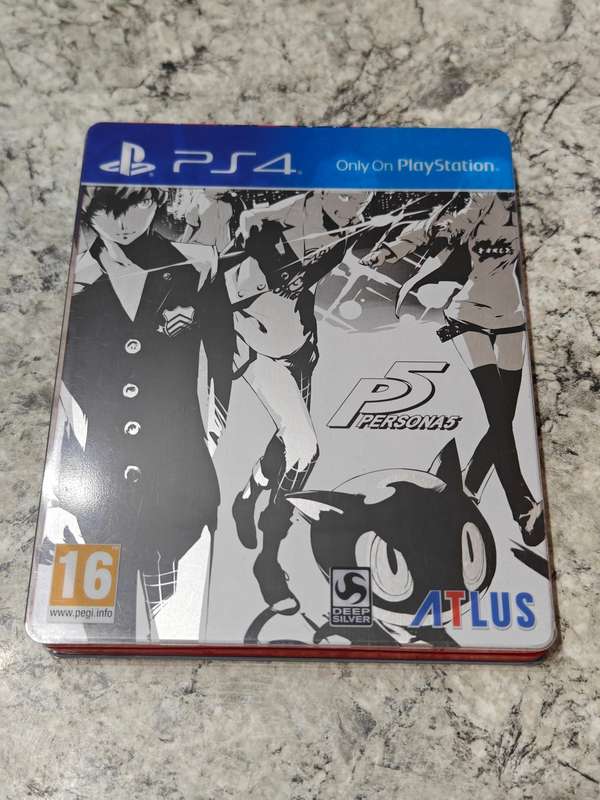 Persona 5 Steelbook Edition PS4 Like New!