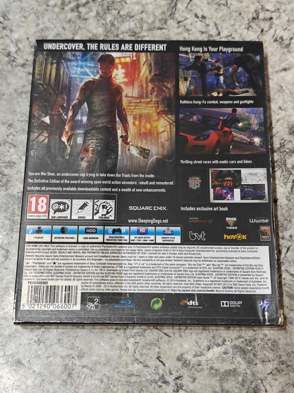 Sleeping Dogs: Definitive Edition PS4 Good Condition!