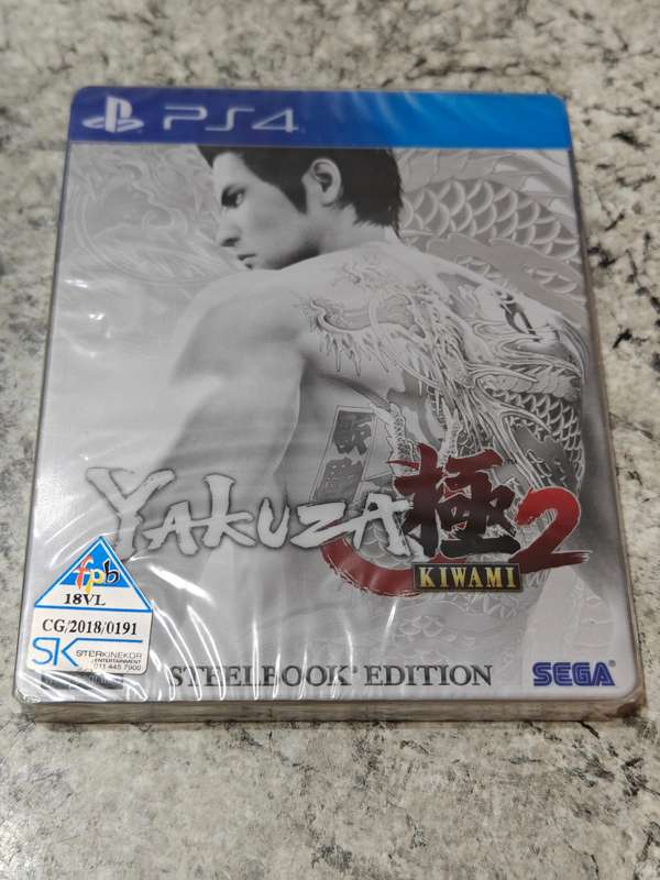 Yakuza Kiwami 2 Steelbook Edition PS4 Like New!