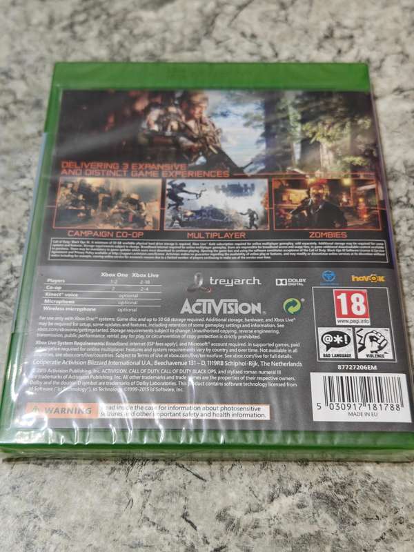 Call Of Duty: Black Ops 3 Xbox One Brand New & Sealed!