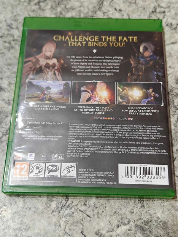 Tales of Arise Xbox Series X/Xbox One Game
