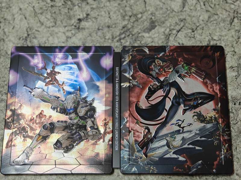 Bayonetta & Vanquish (10th Anniversary Bundle Launch Edition) Steelbook PS4 Like New!