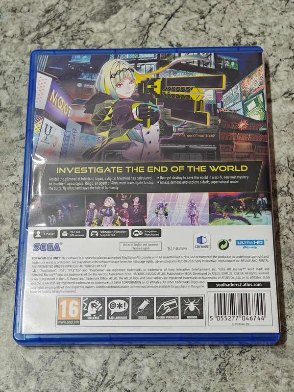 Souls Hackers 2 PS5 Like New!