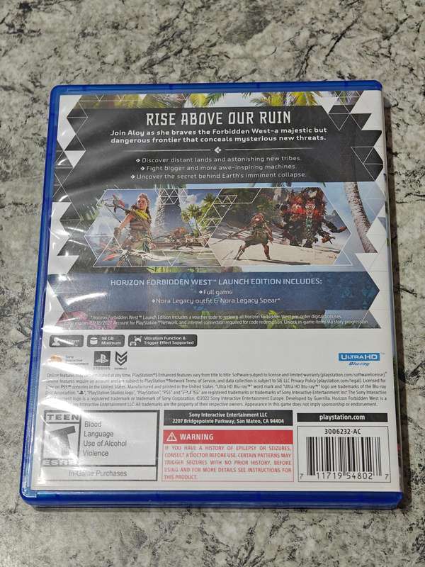 Horizon Forbidden West PlayStation 5 Like New!