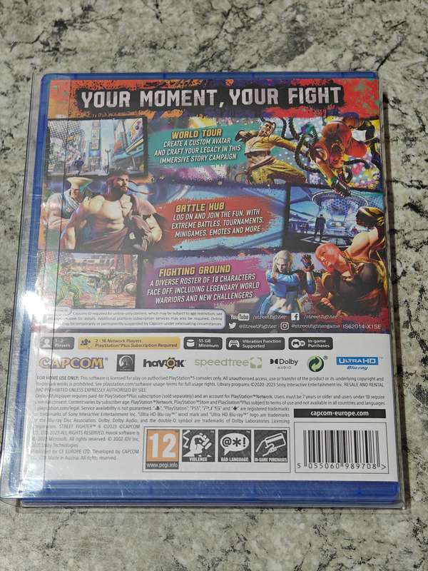 Street Fighter 6 Lenticular Edition PS5 Like New!