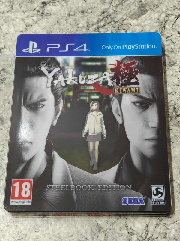 Yakuza Kiwami Steelbook Edition PS4 Like New!