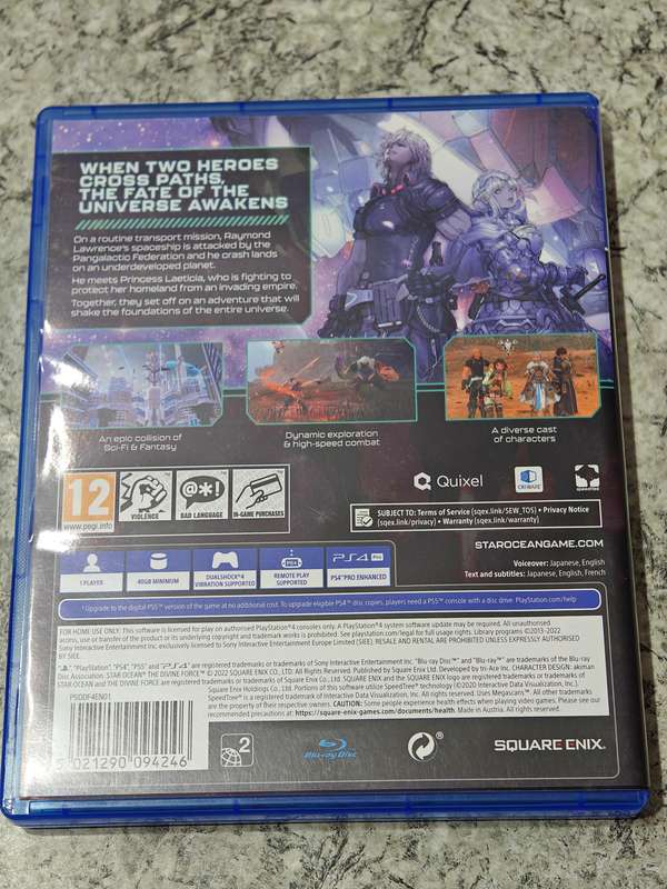 Star Ocean The Divine Force PS4