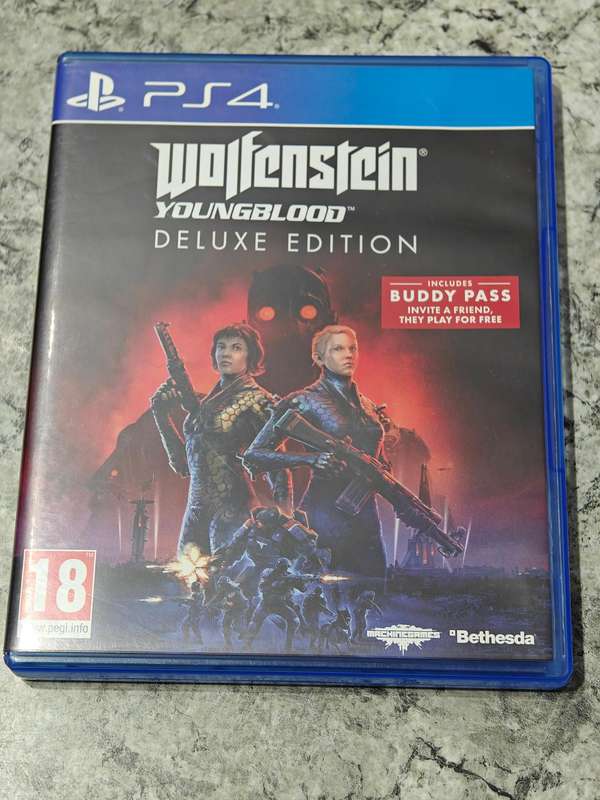 Wolfenstein Yongblood Deluxe Edition PS4 Great Condition!