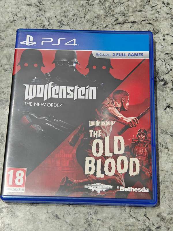 Wolfenstein The New Order & The Old Blood PS4 Great Condition! (2 Games)