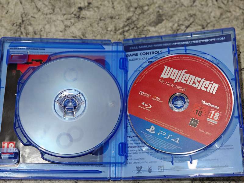 Wolfenstein The New Order & The Old Blood PS4 Great Condition! (2 Games)