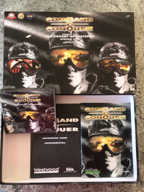 Command & Conquer: Tiberium Dawn + The Covert Operations - Big Box 1996 - Rare!!