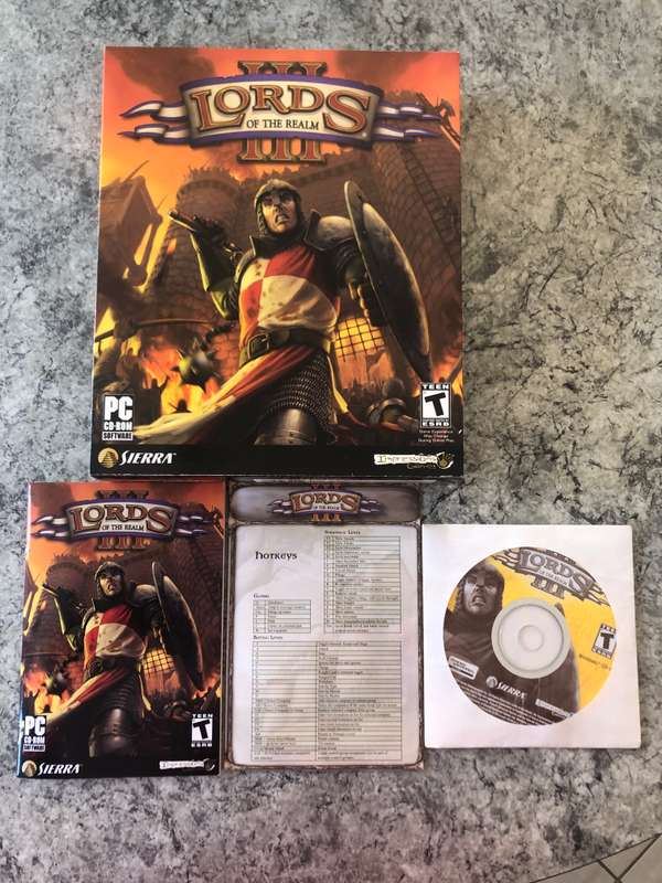 Lords Of The Realm III (3) Big Box PC 2004 Rare!!