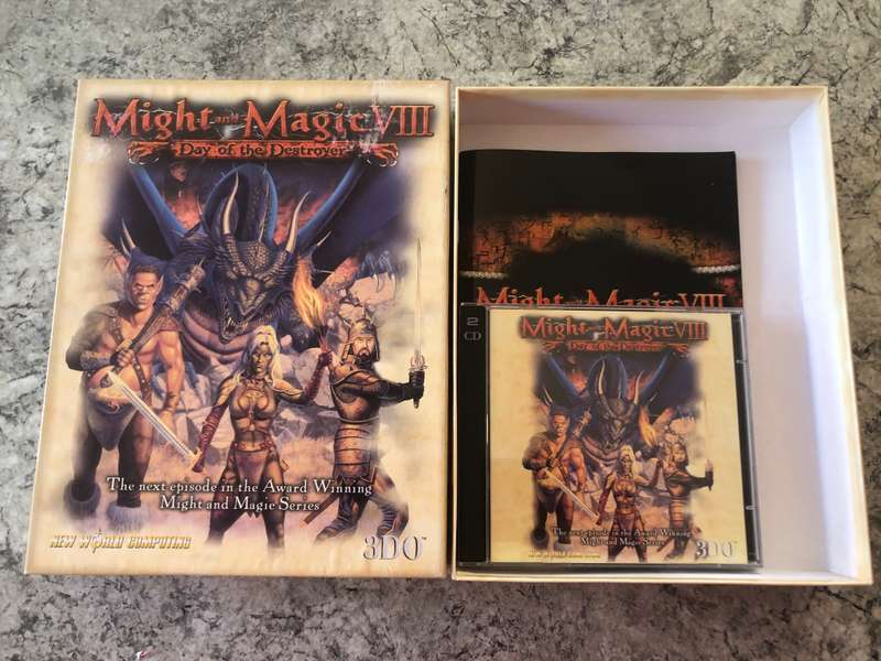 Might and Magic VIII: Day of the Destroyer PC BIG BOX 2000 Rare!!
