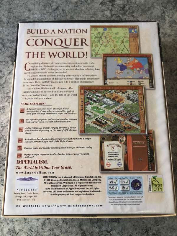 Imperialism Big Box PC 1996 Rare!!
