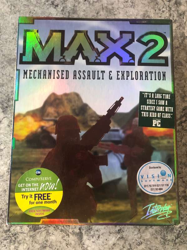 MAX 2: Mechanised Assault & Exploration Big Box PC 1998 Rare!!