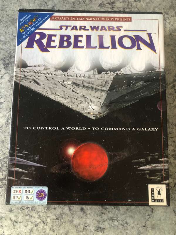 Star Wars: Rebellion PC Big Box 1998 Rare!!