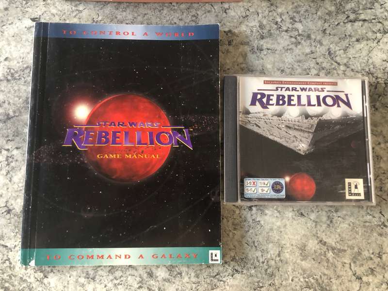 Star Wars: Rebellion PC Big Box 1998 Rare!!