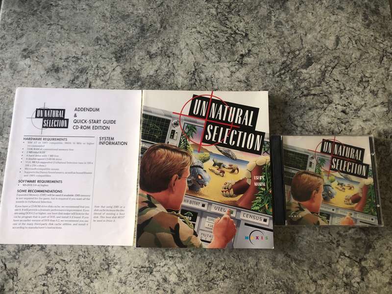 UnNatural Selection PC Big Box 1993 Rare!!