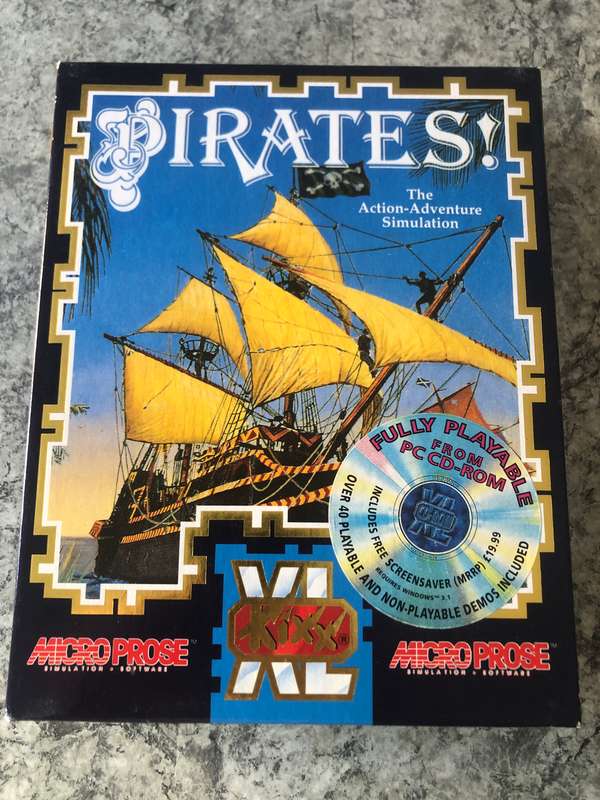 Pirates! Gold PC Big Box 1993 Rare!!