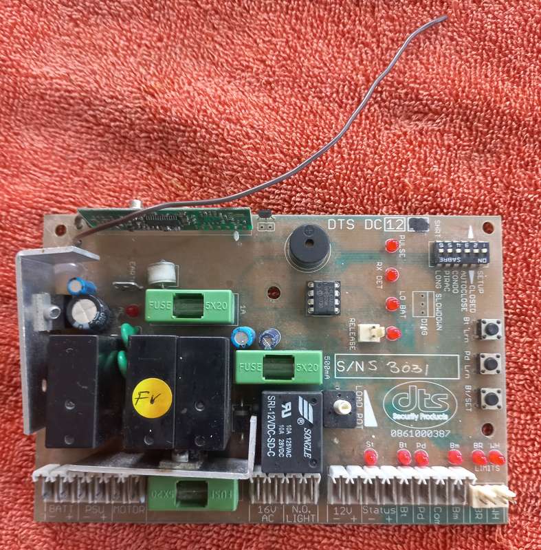 DTS gate motor pc board 3031 0861000387