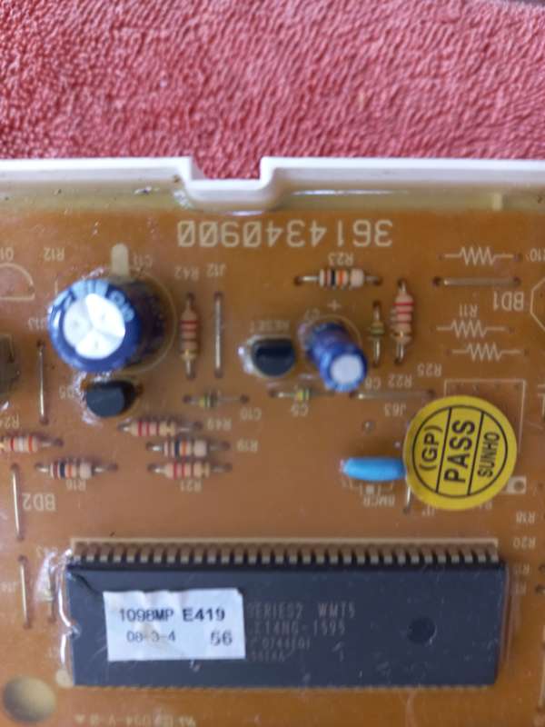Defy top loader washing machine pc board DTL115, DTL125, DTL130, DTL131, DTL132 pcb