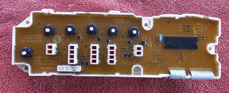 Lg top loader washing machine pc board WFT7016PP 6871EN1036H pcb 7.2kg