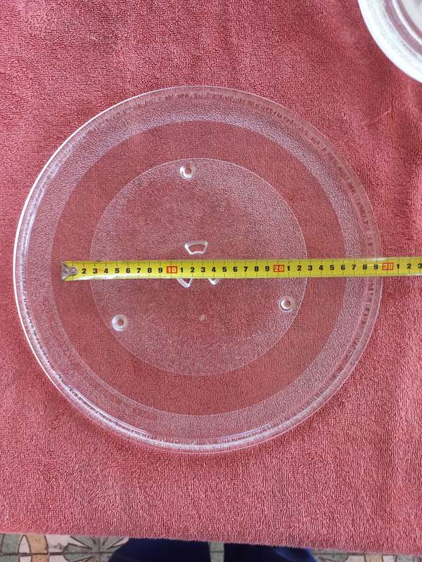 Microwave oven glass plate 345mm Samsung, Panasonic  & other makes/models - see measurements