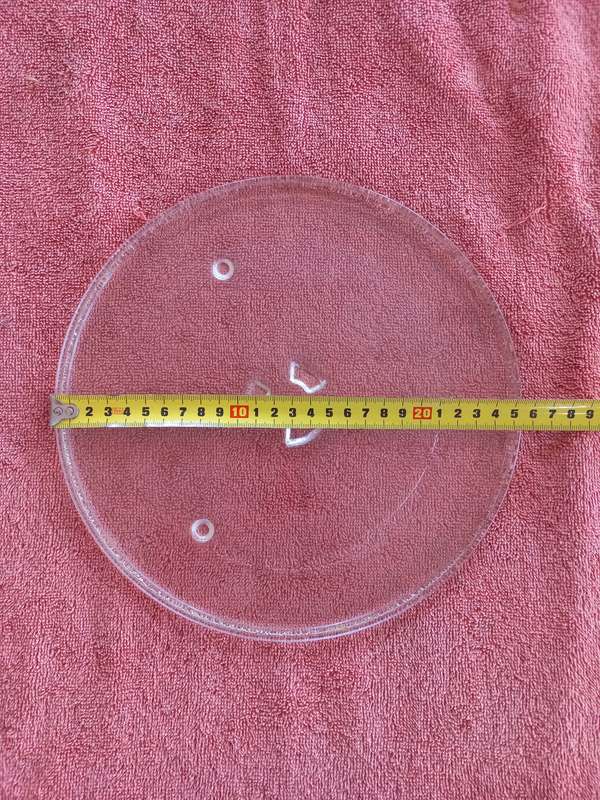 Microwave oven glass plate 254mm Defy & other makes/models - see measurements in photos
