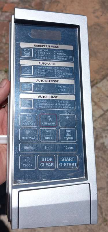 Lg microwave oven touch pad control panel - only touch panel -no pc board -se description for models
