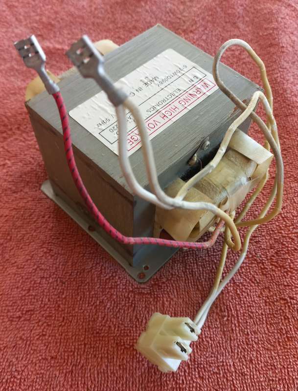 Lg microwave oven high voltage transformer 850w - see description for models to fit