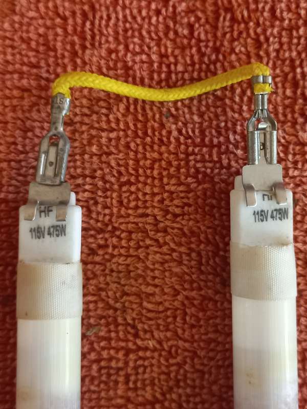 Lg microwave oven glass grill element x 2 - see description for models to fit
