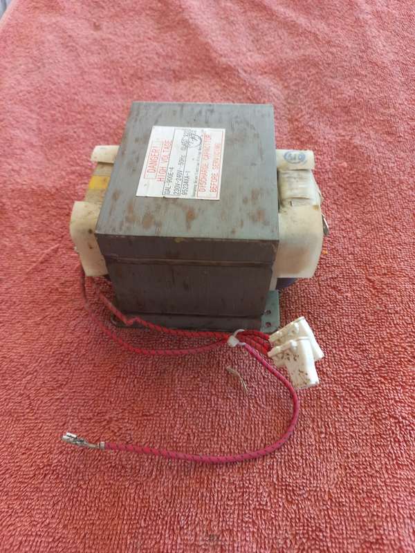 High voltage transformer for microwave oven Defy 900w/1000w - see description for models to fit