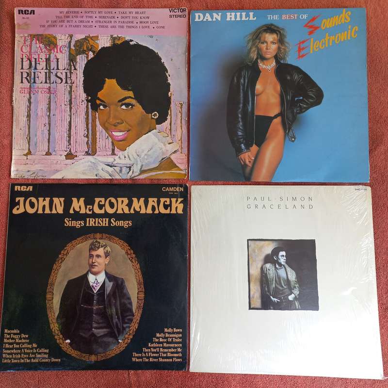 4x LP lot - Paul Simon - Graceland / John McCormack - Sings Irish songs / Dan Hill / Della Reese