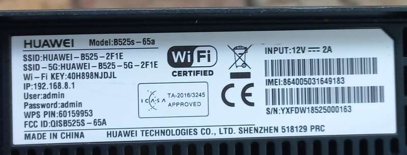 4G/LTE Sim card modem/router, wifi 2.4ghz & 5ghz - OPEN TO ALL CELL NETWORKS - Huawei B525s-65a