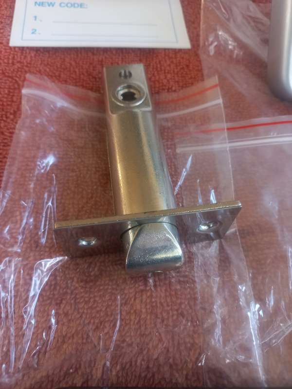 Push button combination door lock