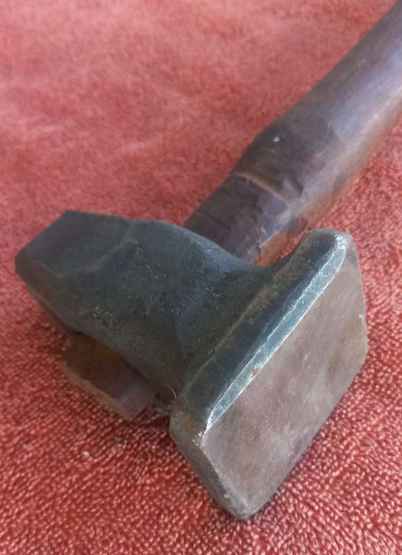 Vintage rare whalebone blacksmith flatter hammer- anvil forge tool