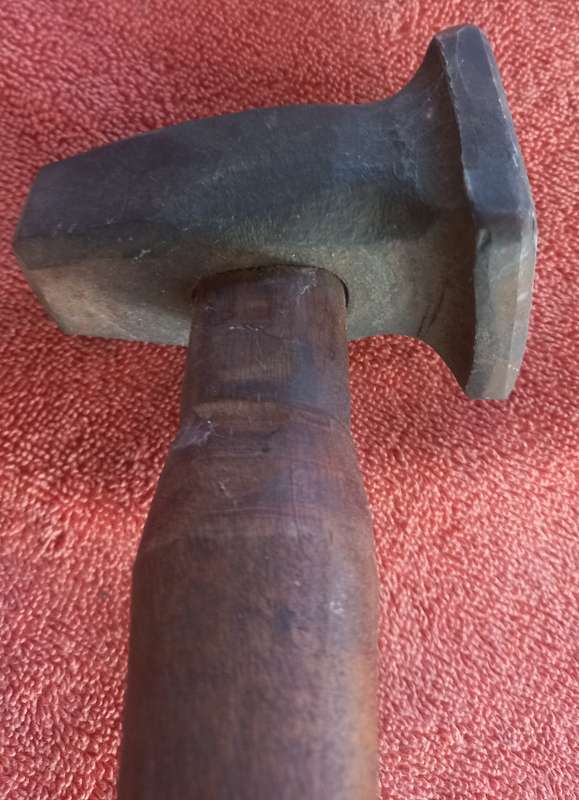 Vintage rare whalebone blacksmith flatter hammer- anvil forge tool