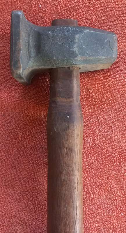 Vintage rare whalebone blacksmith flatter hammer- anvil forge tool