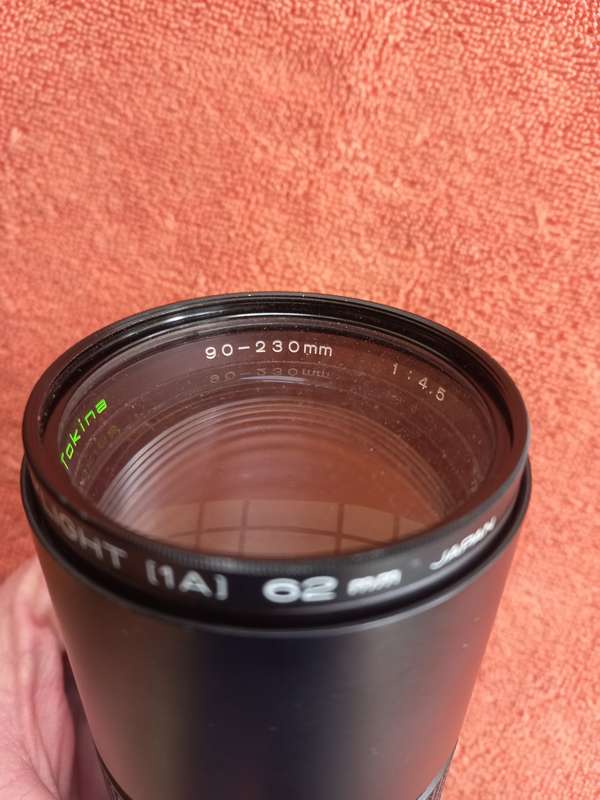 Tokina 90-230mm f/4.5 zoom lens