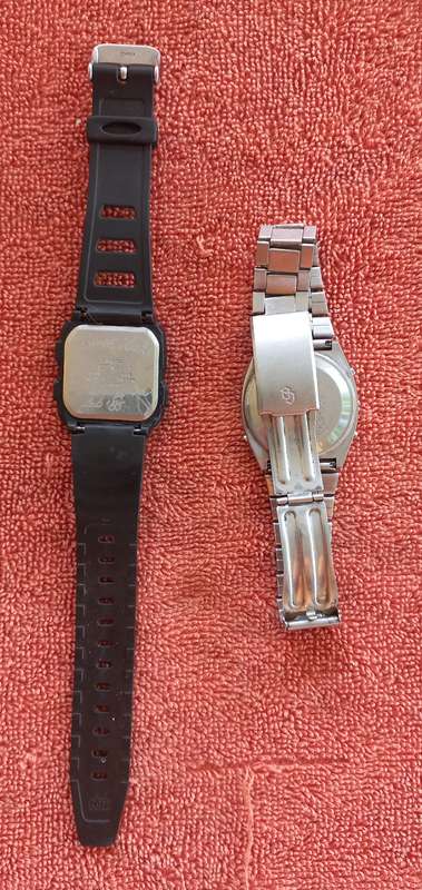 Parts, display or repair - Casio & Citizen watch lot (not working) - see photos & description