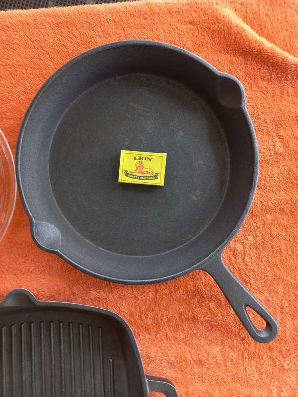 Cast iron pans