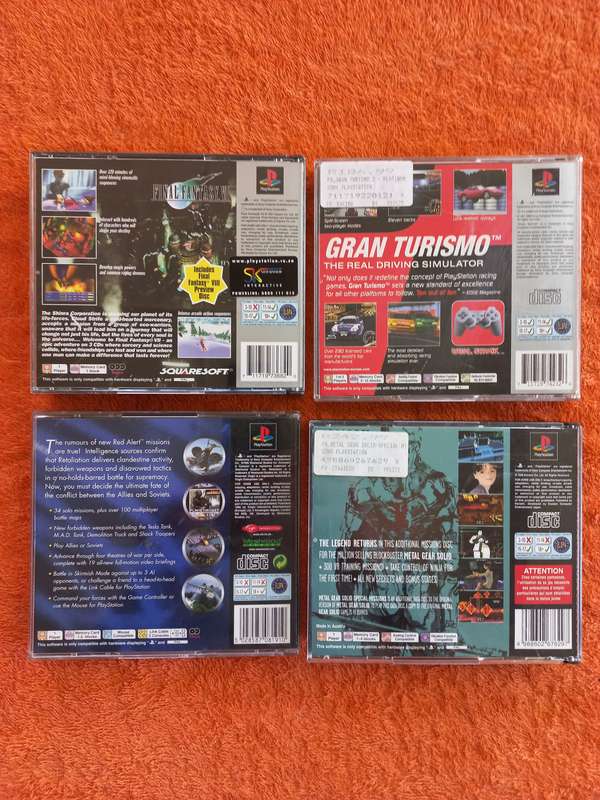 Lot of 4 Original Plastation 1 games -very good condition-  see description & photos