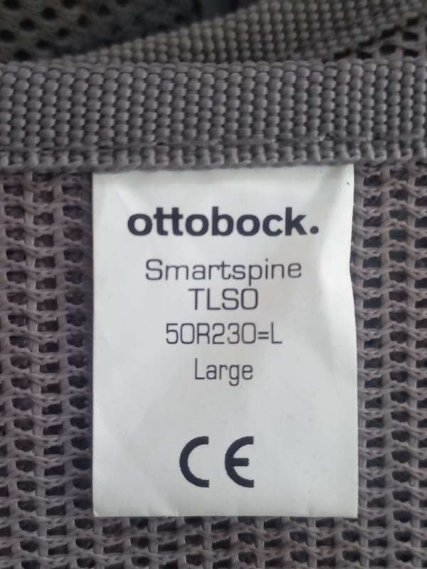 Back brace - Ottobock Smartspine TLSO (Thoracic-Lumbar-Sacral Orthosis), size Large, model 50R230L